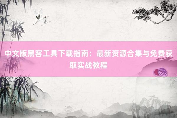 中文版黑客工具下载指南：最新资源合集与免费获取实战教程